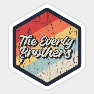 The Everly Brothers Retro Sticker